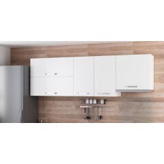 Minar 230 Cm Mutfak Dolabı Beyaz 230-B4-Üst Modül