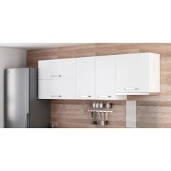 Minar 230 Cm Mutfak Dolabı Beyaz 230-B4-Üst Modül