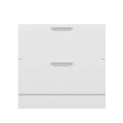 Alvinka Mutfak Modül Duz Alt 2Ç 90Cm Evye Dolap Beyaz Beyaz Mdf