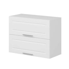 Alvinka Mutfak Modül Mbr_C Üst 2Yk1R 80-H60Cm Dolap Beyaz Beyaz Mdf