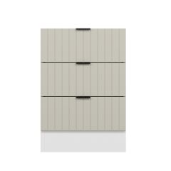 Alvinka Mutfak Modül Mbr_B Alt 3Ç Nray 60Cm Dolap Beyaz Kumtaşı Suntalam