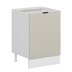 Alvinka Mutfak Modül Mbr_B Alt 1K1R 60Cm Dolap Beyaz Kumtaşı