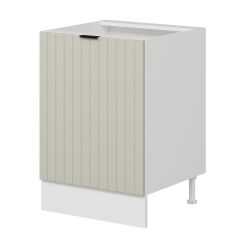 Alvinka Mutfak Modül Mbr_B Alt 1K1R 60Cm Dolap Beyaz Kumtaşı