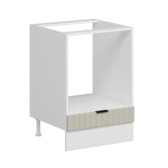 Alvinka Mutfak Modül Mbr_B Alt 1K 60Cm Ank Dolap Beyaz Kumtaşı Mdf