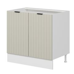 Alvinka Mutfak Modül Mbr_B Alt 2K1R 90Cm Dolap Beyaz Kumtaşı