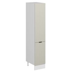 Alvinka Mutfak Modül Mbr_B 40-H210Cm Boy Dolabı Beyaz Kumtaşı Mdf