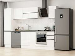 Alvinka 285X210 Cm High Gloss Mutfak Dolabı Mb-E80B45S40-2 High Gloss | Beyaz - Mdf