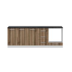 Minar 230 Cm Mutfak Dolabı Beyaz Dore 230-D6-Alt Modül