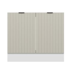 Alvinka Mutfak Modül Mbr_B Alt 2K 100Cm Evye Dolap Beyaz Kumtaşı