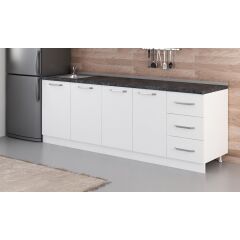 Minar 235 Cm Mutfak Dolabı Beyaz 235-B1-Alt Modül