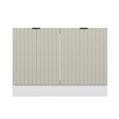 Alvinka Mutfak Modül Mbr_B Alt 2K 120Cm Evye Dolap Beyaz Kumtaşı