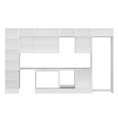 Alvinka 400X240 Cm High Gloss Mutfak Dolabı Mbb-E90B50S60-2 High Gloss | Antrasit - Suntalam