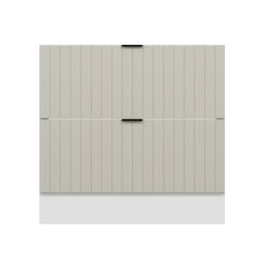 Alvinka Mutfak Modül Mbr_B Alt 2Ç 90Cm Evye Dolap Beyaz Kumtaşı