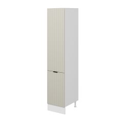 Alvinka Mutfak Modül Mbr_B 45-H222Cm Boy Dolabı Beyaz Kumtaşı Suntalam