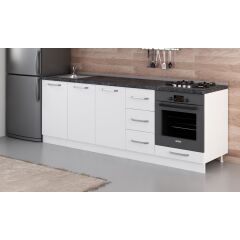 Minar 235 Cm Mutfak Dolabı Beyaz 235-B3-Alt Modül