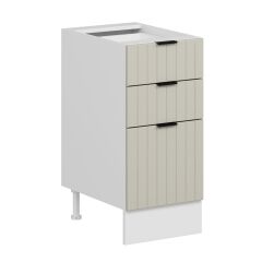 Alvinka Mutfak Modül Mbr_B Alt 3Ç1B2K 40Cm Dolap Beyaz Kumtaşı Suntalam