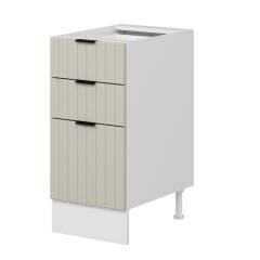 Alvinka Mutfak Modül Mbr_B Alt 3Ç1B2K Nray 40Cm Dolap Beyaz Kumtaşı