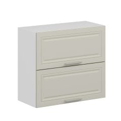 Alvinka Mutfak Modül Mbr_C Üst 2Yk1R 80-H72Cm Dolap Beyaz Kumtaşı Mdf