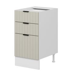 Alvinka Mutfak Modül Mbr_B Alt 3Ç1B2K 45Cm Dolap Beyaz Kumtaşı