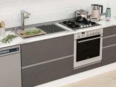 Alvinka 400X240 Cm High Gloss Mutfak Dolabı Mbb-E90B50S60-3 High Gloss | Antrasit - Suntalam