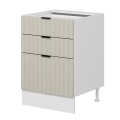 Alvinka Mutfak Modül Mbr_B Alt 3Ç1B2K 60Cm Dolap Beyaz Kumtaşı