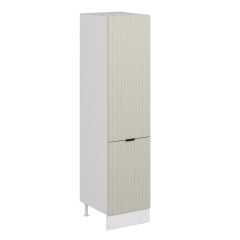 Alvinka Mutfak Modül Mbr_B 50-H210Cm Boy Dolabı Beyaz Kumtaşı Mdf