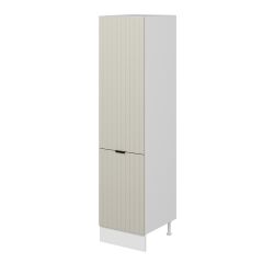 Alvinka Mutfak Modül Mbr_B 50-H210Cm Boy Dolabı Beyaz Kumtaşı Mdf