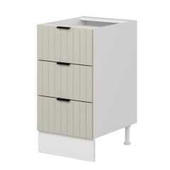 Alvinka Mutfak Modül Mbr_B Alt 3Ç 45Cm Dolap Beyaz Kumtaşı