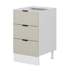 Alvinka Mutfak Modül Mbr_B Alt 3Ç Nray 50Cm Dolap Beyaz Kumtaşı