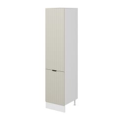 Alvinka Mutfak Modül Mbr_B 50-H222Cm Boy Dolabı Beyaz Kumtaşı Mdf