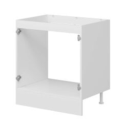 Alvinka Mutfak Modül Duz Alt 2K 80Cm Evye Dolap Beyaz Dore Mdf