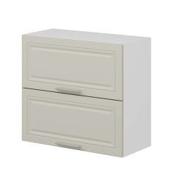 Alvinka Mutfak Modül Mbr_C Üst 2Yk1R 80-H72Cm Dolap Beyaz Kumtaşı Mdf