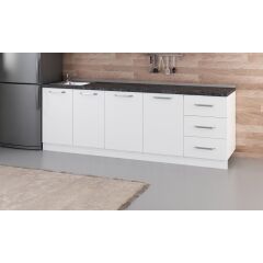 Minar 240 Cm Mutfak Dolabı Beyaz 240-B1-Alt Modül