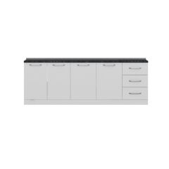 Minar 240 Cm Mutfak Dolabı Beyaz 240-B1-Alt Modül