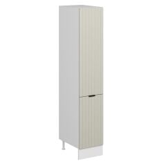 Alvinka Mutfak Modül Mbr_B 40-H210Cm Boy Dolabı Beyaz Kumtaşı