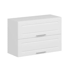 Alvinka Mutfak Modül Mbr_C Üst 2Yk1R 90-H60Cm Dolap Beyaz Beyaz Mdf