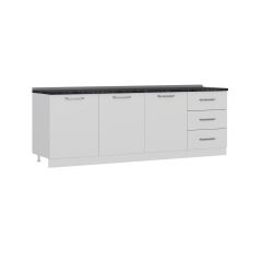 Minar 240 Cm Mutfak Dolabı Beyaz 240-B3-Alt Modül