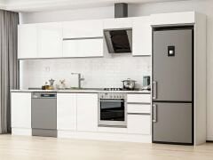 Alvinka 385X222 Cm High Gloss Mutfak Dolabı Mb-E90S50S45-2 High Gloss | Beyaz - Suntalam