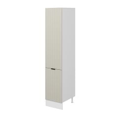 Alvinka Mutfak Modül Mbr_B 45-H222Cm Boy Dolabı Beyaz Kumtaşı