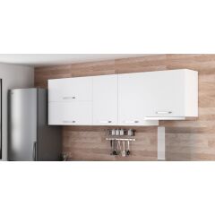 Minar 240 Cm Mutfak Dolabı Beyaz 240-B5-Üst Modül