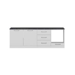 Minar 240 Cm Mutfak Dolabı Beyaz 240-B7-Alt Modül