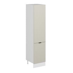 Alvinka Mutfak Modül Mbr_B 50-H222Cm Boy Dolabı Beyaz Kumtaşı