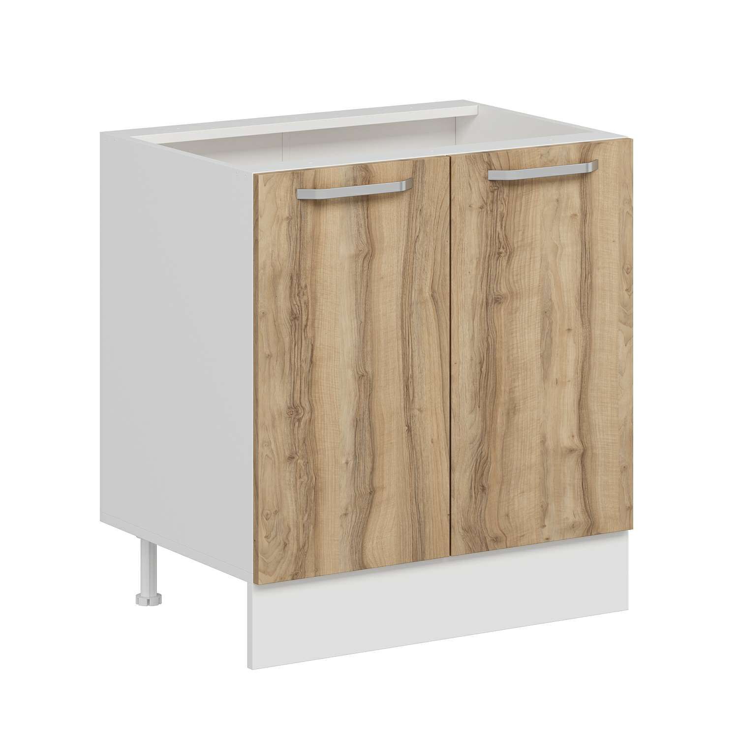 Alvinka Mutfak Modül Duz Alt 2K1R 80Cm Dolap Beyaz Dore Suntalam