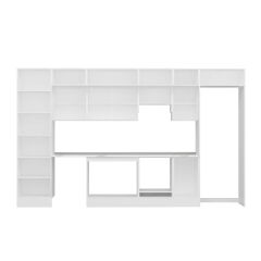 Alvinka 395X240 Cm High Gloss Mutfak Dolabı Mbb-E90B60S45-1 High Gloss | Antrasit - Mdf