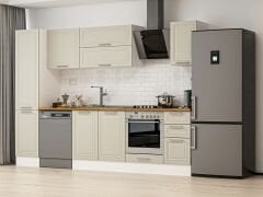 Alvinka 285X210 Cm Klasik Mebran Mutfak Dolabı Mb-E80B45S40-2 Mebran | Kumtaşı - Suntalam