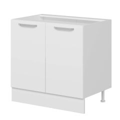 Alvinka Mutfak Modül Duz Alt 2K1R 90Cm Dolap Beyaz Beyaz Suntalam