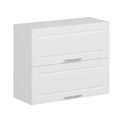 Alvinka Mutfak Modül Mbr_C Üst 2Yk1R 90-H72Cm Dolap Beyaz Beyaz Mdf