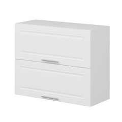 Alvinka Mutfak Modül Mbr_C Üst 2Yk1R 90-H72Cm Dolap Beyaz Beyaz Mdf