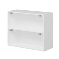 Alvinka Mutfak Modül Mbr_C Üst 2Yk1R 90-H72Cm Dolap Beyaz Beyaz Mdf