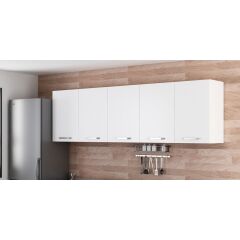 Minar 245 Cm Mutfak Dolabı Beyaz 245-B3-Üst Modül